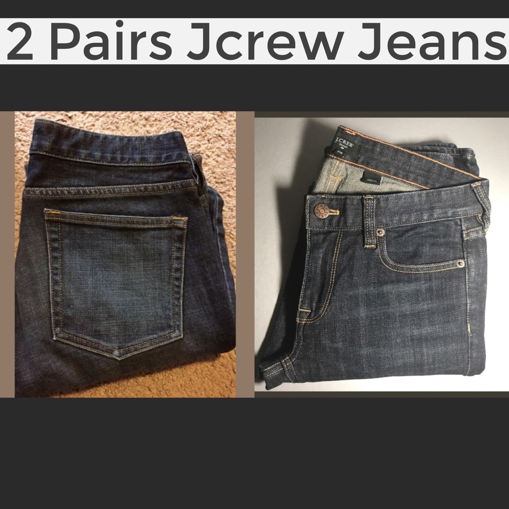 2 Pairs Jcrew Matchstick Jeans EUC